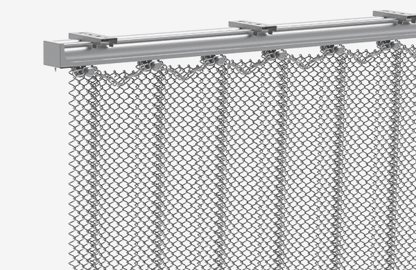 Decorative metal curtain slide rail installation