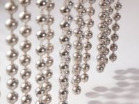 Un morceau de la pendaison d&#39;argent en métal perle rideau